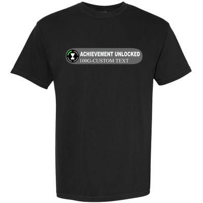 Achievement Unlocked Custom Personalize Text Garment-Dyed Heavyweight T-Shirt