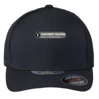Achievement Unlocked Custom Personalize Text Flexfit Unipanel Trucker Cap