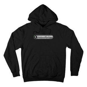 Achievement Unlocked Custom Personalize Text Hoodie