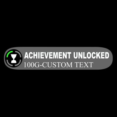 Achievement Unlocked Custom Personalize Text T-Shirt
