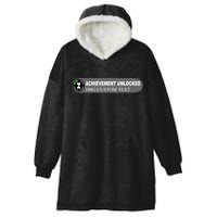 Achievement Unlocked Custom Personalize Text Hooded Wearable Blanket