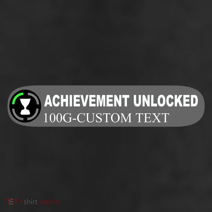 Achievement Unlocked Custom Personalize Text Adult Drive Performance Visor
