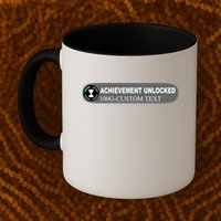Achievement Unlocked Custom Personalize Text Mug