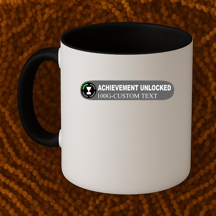 Achievement Unlocked Custom Personalize Text Mug