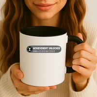 Achievement Unlocked Custom Personalize Text Mug
