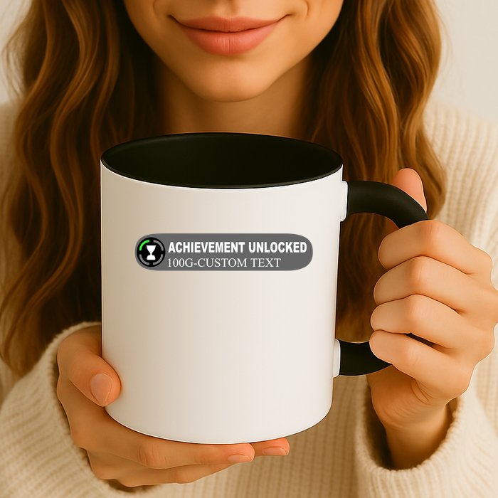 Achievement Unlocked Custom Personalize Text Mug