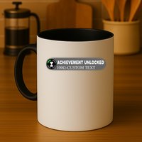 Achievement Unlocked Custom Personalize Text Mug