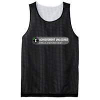 Achievement Unlocked Custom Personalize Text Mesh Reversible Basketball Jersey Tank
