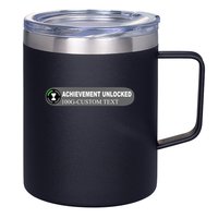 Achievement Unlocked Custom Personalize Text 12oz Stainless Steel Coffee Mug
