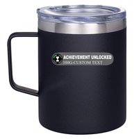Achievement Unlocked Custom Personalize Text 12oz Stainless Steel Coffee Mug
