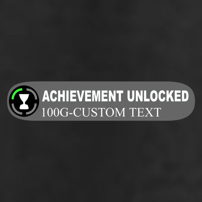 Achievement Unlocked Custom Personalize Text Tumbler