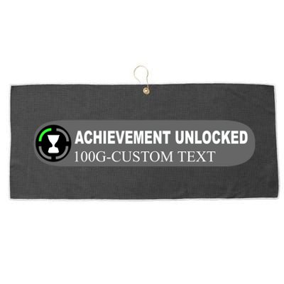 Achievement Unlocked Custom Personalize Text Large Microfiber Waffle Golf Towel