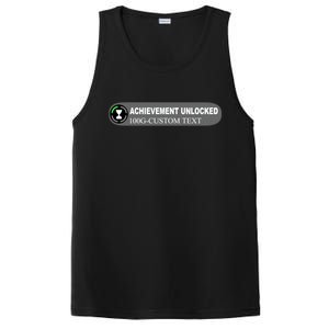 Achievement Unlocked Custom Personalize Text PosiCharge Competitor Tank