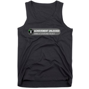 Achievement Unlocked Custom Personalize Text Tank Top