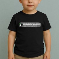 Achievement Unlocked Custom Personalize Text Toddler T-Shirt