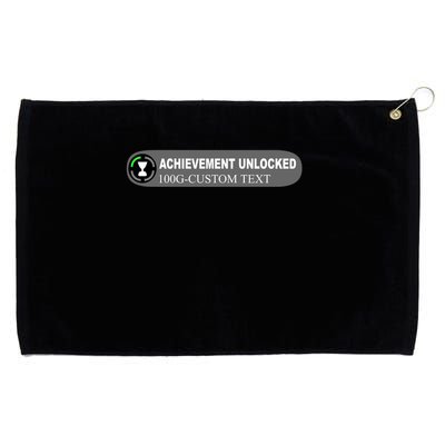 Achievement Unlocked Custom Personalize Text Grommeted Golf Towel