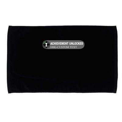 Achievement Unlocked Custom Personalize Text Microfiber Hand Towel