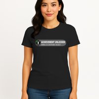 Achievement Unlocked Custom Personalize Text Womens T-Shirt