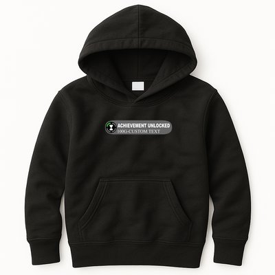 Achievement Unlocked Custom Personalize Text Kids Hoodie