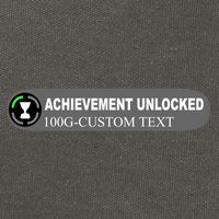 Achievement Unlocked Custom Personalize Text Cotton Canvas Backpack