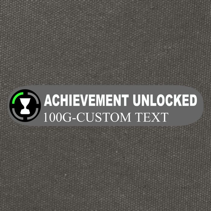 Achievement Unlocked Custom Personalize Text Cotton Canvas Backpack