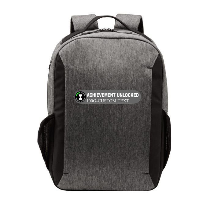 Achievement Unlocked Custom Personalize Text Vector Backpack