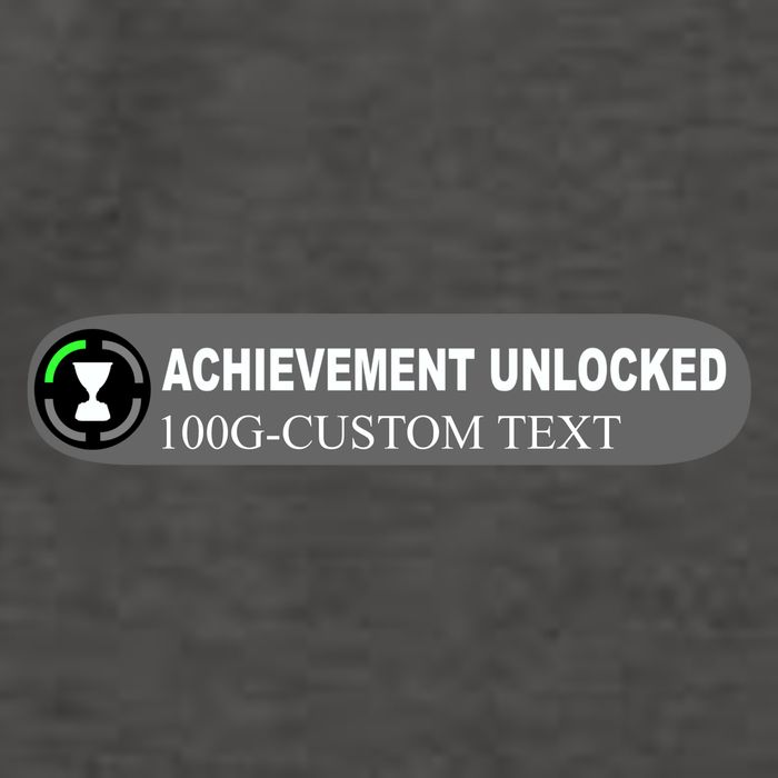 Achievement Unlocked Custom Personalize Text Vector Backpack
