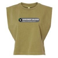 Achievement Unlocked Custom Personalize Text Garment-Dyed Women's Muscle Tee