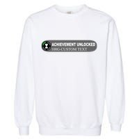 Achievement Unlocked Custom Personalize Text Garment-Dyed Sweatshirt