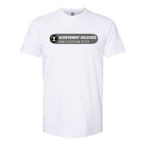 Achievement Unlocked Custom Personalize Text Softstyle CVC T-Shirt