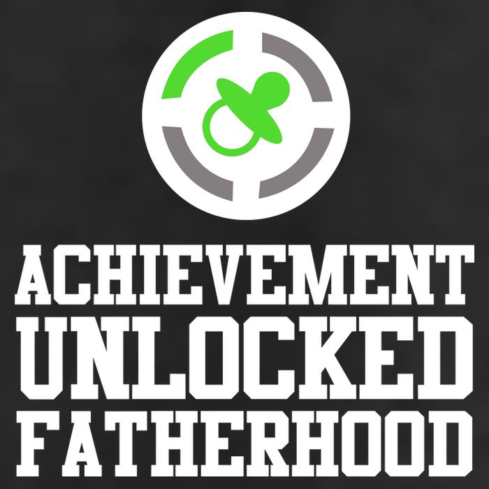 Achievement Unlocked Fatherhood 7 Panel Mesh Trucker Snapback Hat
