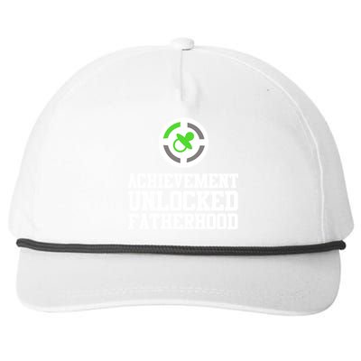 Achievement Unlocked Fatherhood Snapback Five-Panel Rope Hat