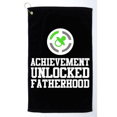 Achievement Unlocked Fatherhood Golf Towel