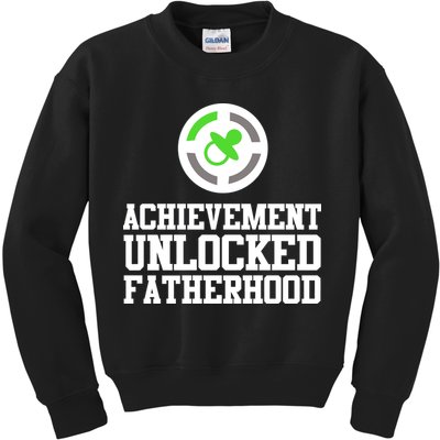 Achievement Unlocked Fatherhood Kids Sweatshirt