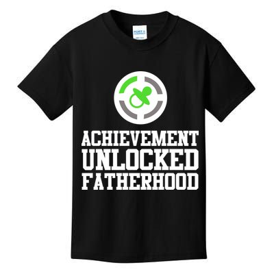 Achievement Unlocked Fatherhood Kids T-Shirt