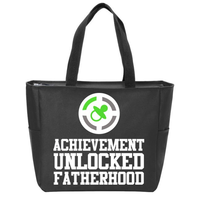 Achievement Unlocked Fatherhood Zip Tote Bag