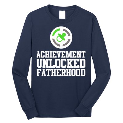 Achievement Unlocked Fatherhood Long Sleeve Shirt