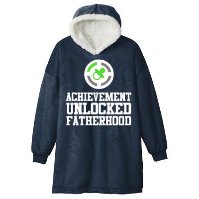 Achievement Unlocked Fatherhood Hooded Wearable Blanket