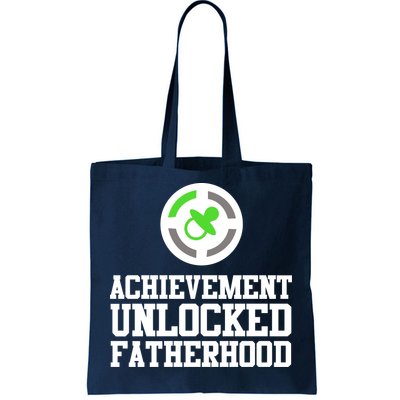 Achievement Unlocked Fatherhood Tote Bag