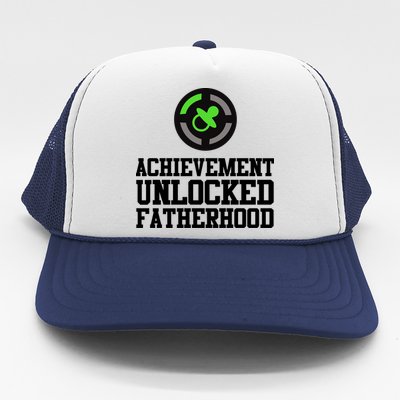 Achievement Unlocked Fatherhood Trucker Hat