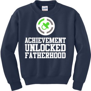 Achievement Unlocked Fatherhood Kids Sweatshirt