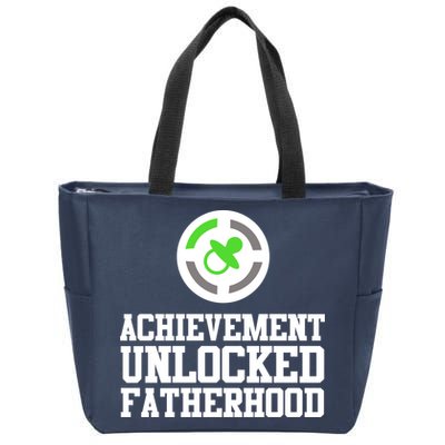 Achievement Unlocked Fatherhood Zip Tote Bag