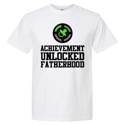 Achievement Unlocked Fatherhood Garment-Dyed Heavyweight T-Shirt