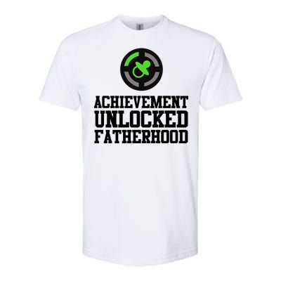 Achievement Unlocked Fatherhood Softstyle® CVC T-Shirt