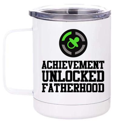 Achievement Unlocked Fatherhood 12 oz Stainless Steel Tumbler Cup