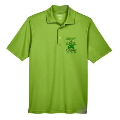 Achievement Unlocked Funny 100th Day Of School Men's Origin Performance Pique Polo