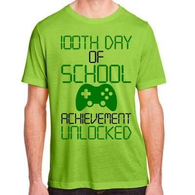 Achievement Unlocked Funny 100th Day Of School Adult ChromaSoft Performance T-Shirt