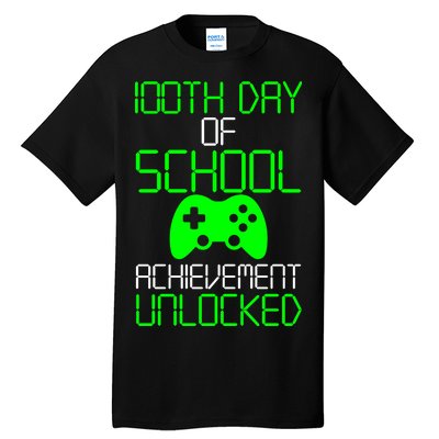 Achievement Unlocked Funny 100th Day Of School Tall T-Shirt