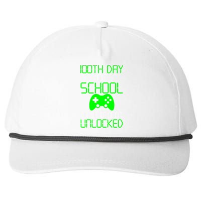 Achievement Unlocked Funny 100th Day Of School Snapback Five-Panel Rope Hat