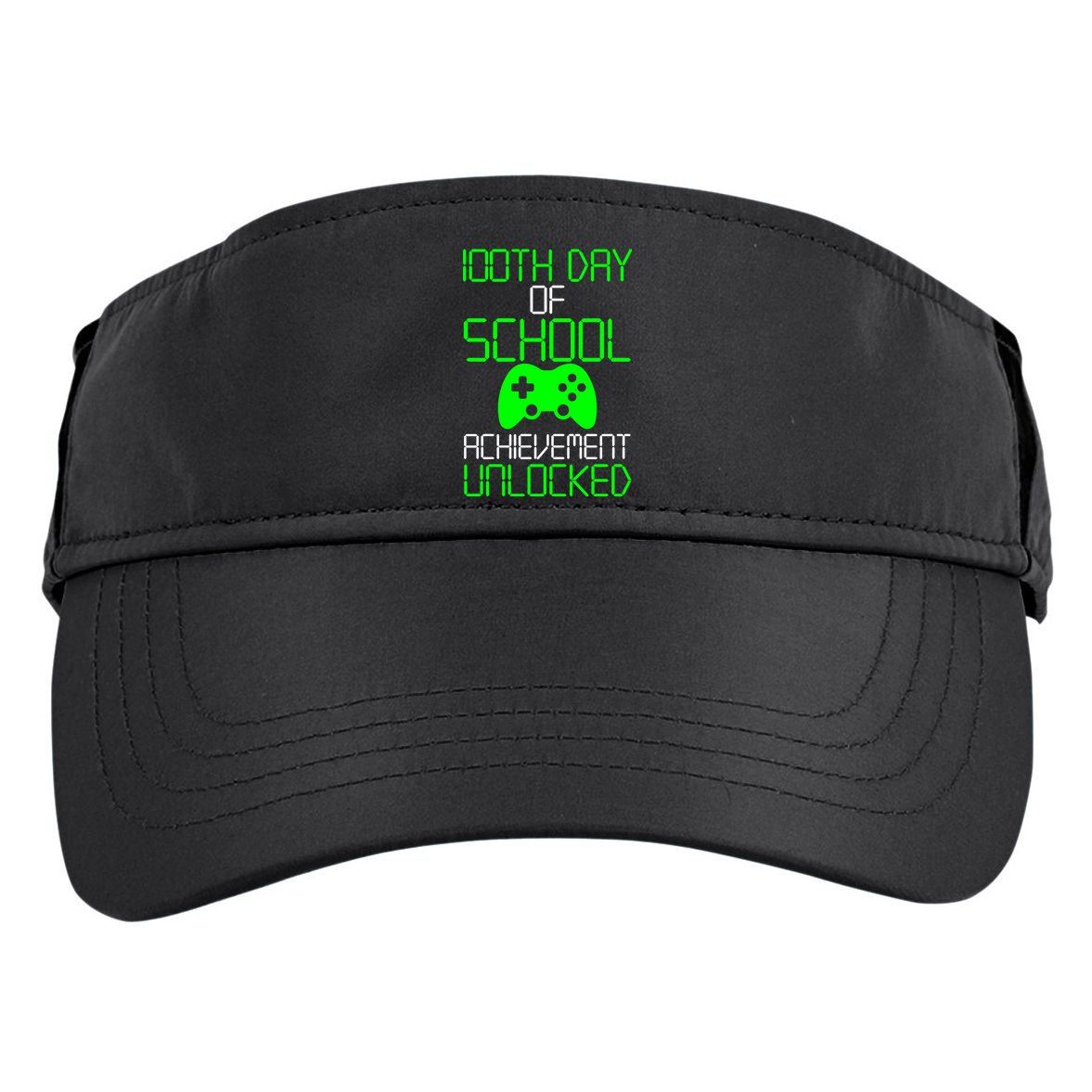 Achievement Unlocked Funny 100th Day Of School Adult Drive Performance Visor